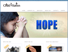 Tablet Screenshot of child-haven.org